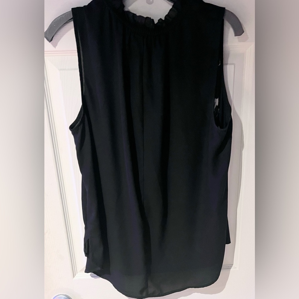 Apt. 9 Black Sheer Sleeveless Top with Bird Design Size XL - Picture 4 of 4